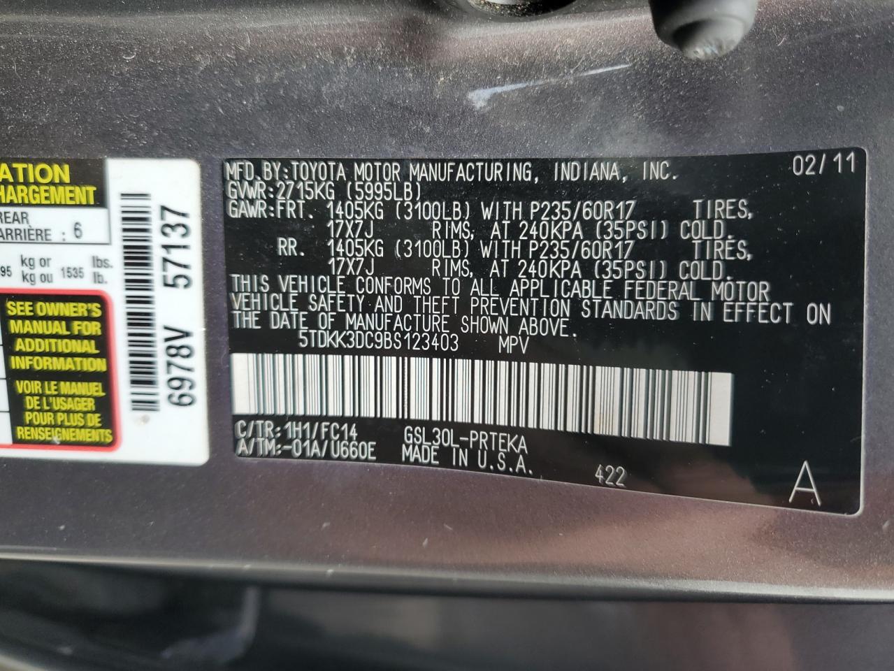2011 Toyota Sienna - Image 14