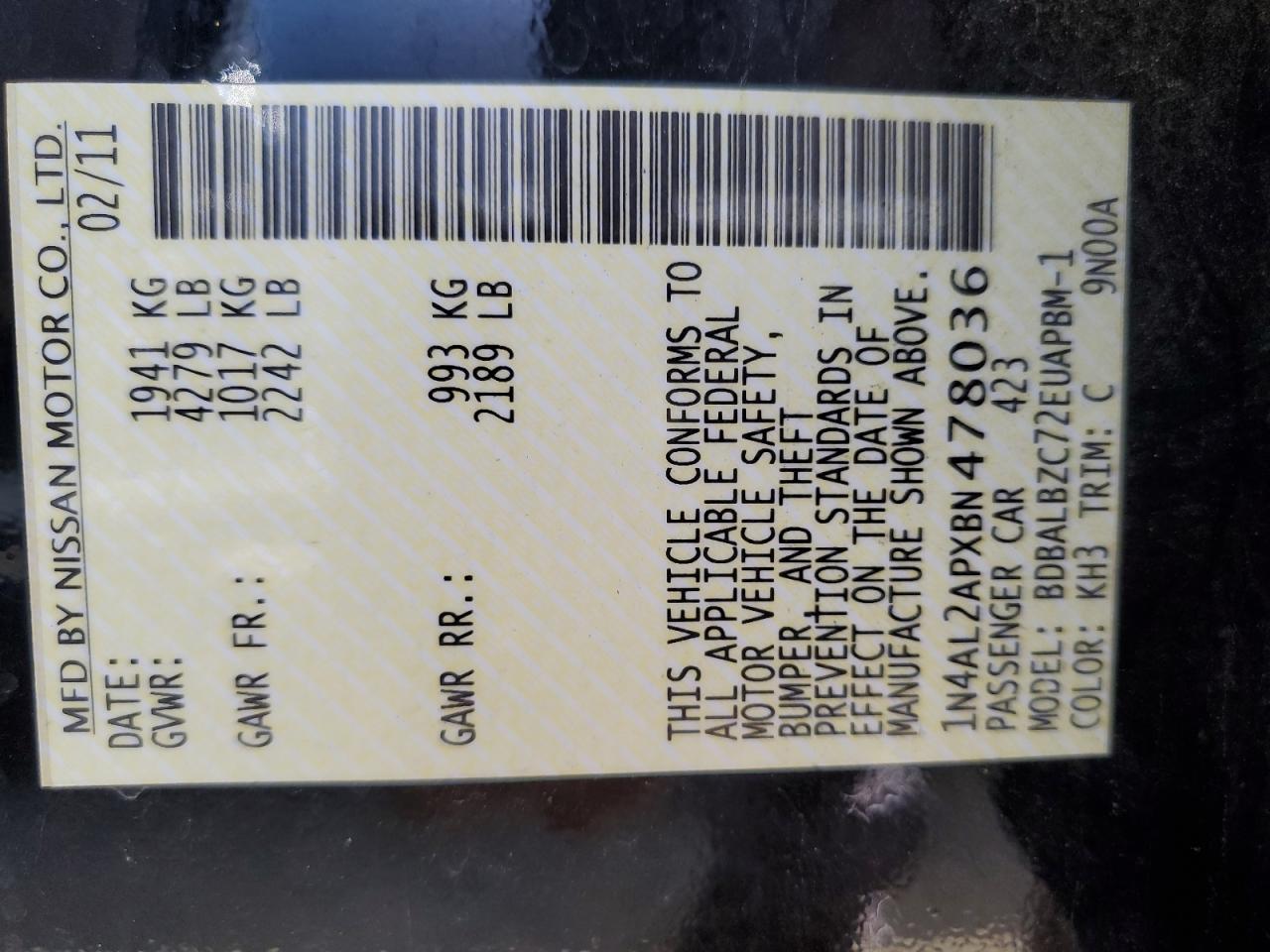 2011 Nissan Altima - Image 12