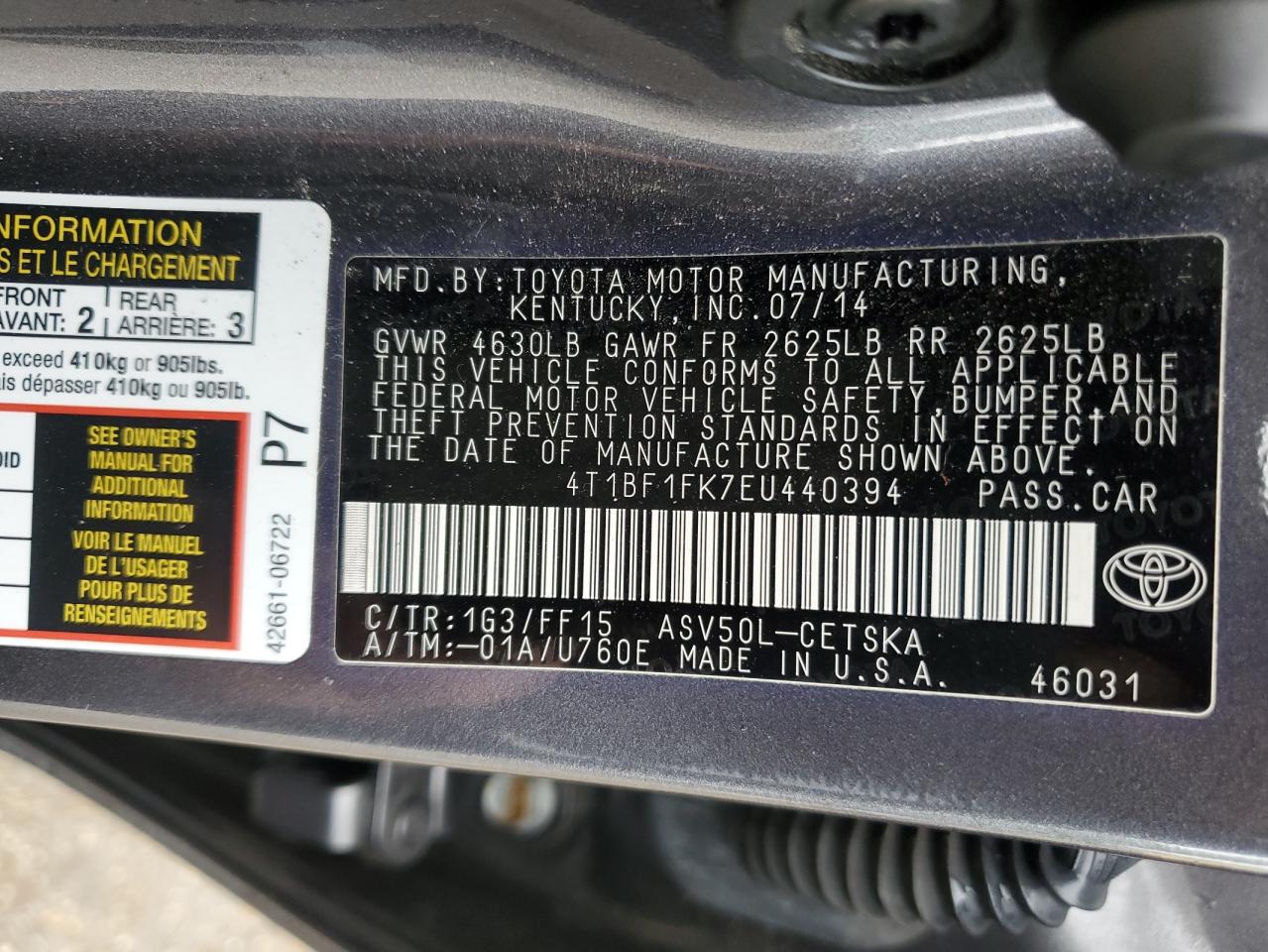 2014 Toyota Camry - Image 13
