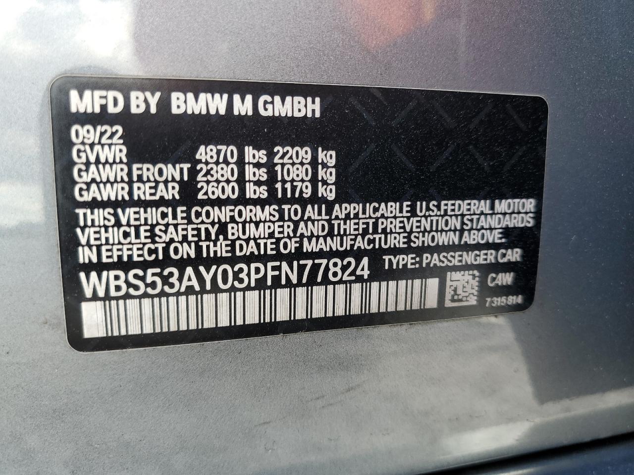 Фото: WBS53AY03PFN77824 - 12