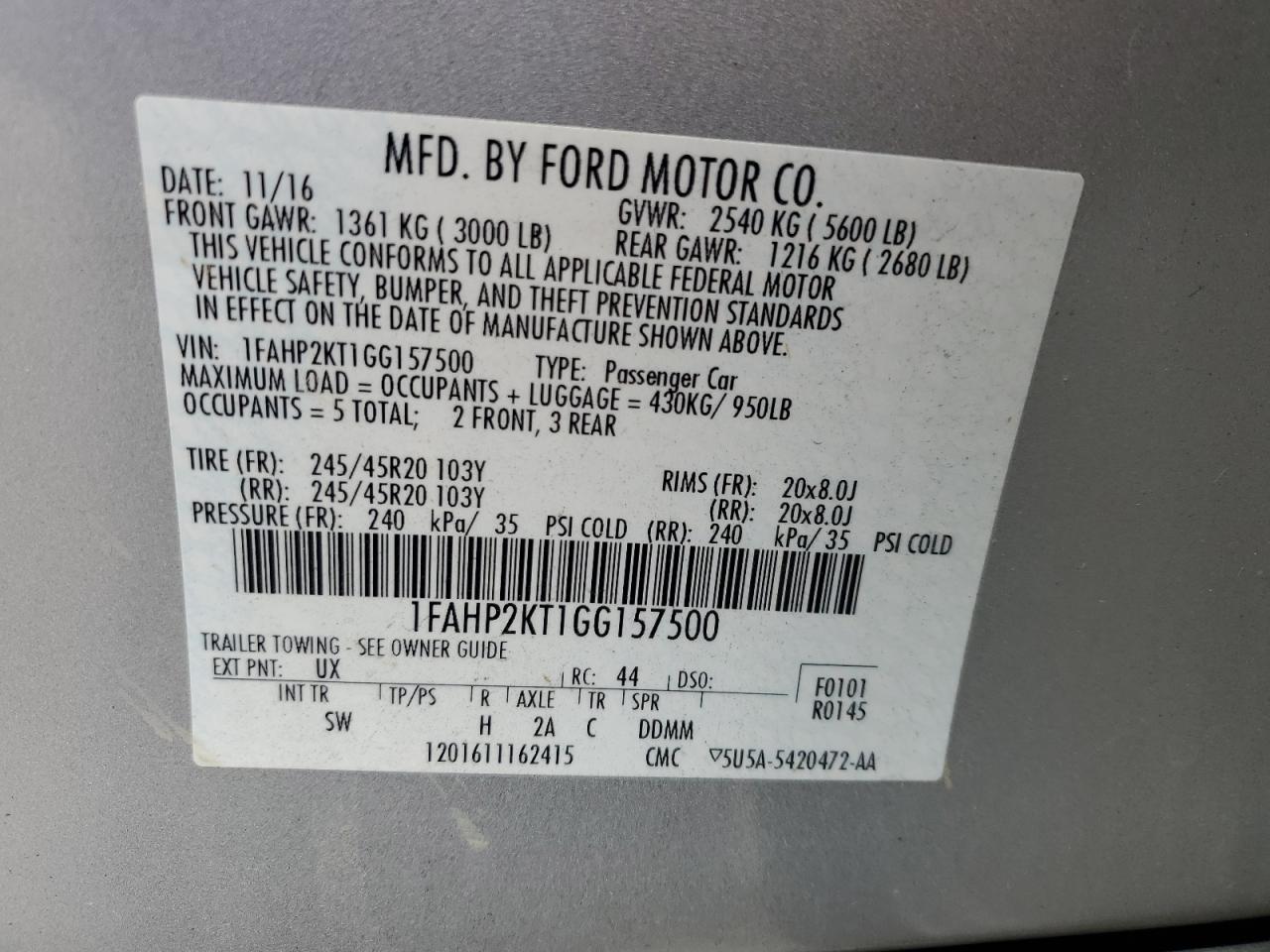 2016 Ford Taurus - Image 14