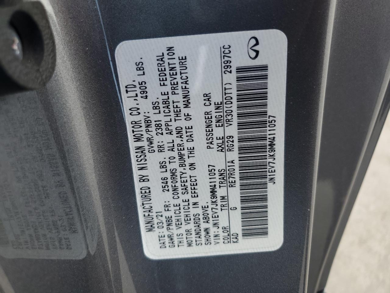 2021 Infiniti Q60 - Image 12