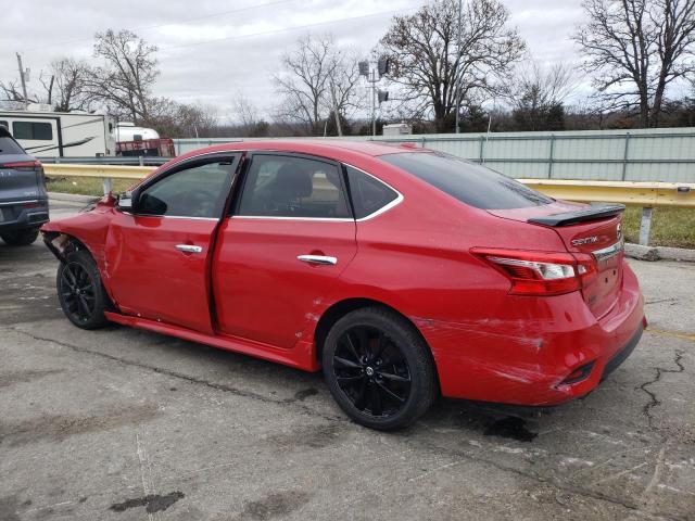  NISSAN SENTRA 2017 Czerwony