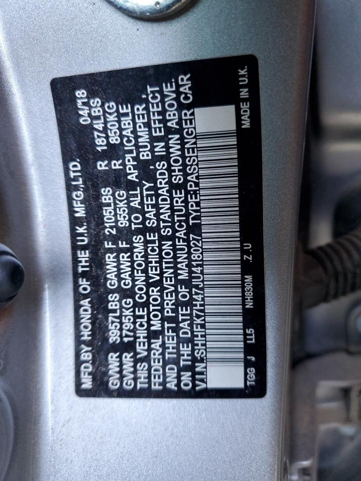 2018 Honda Civic - Image 13