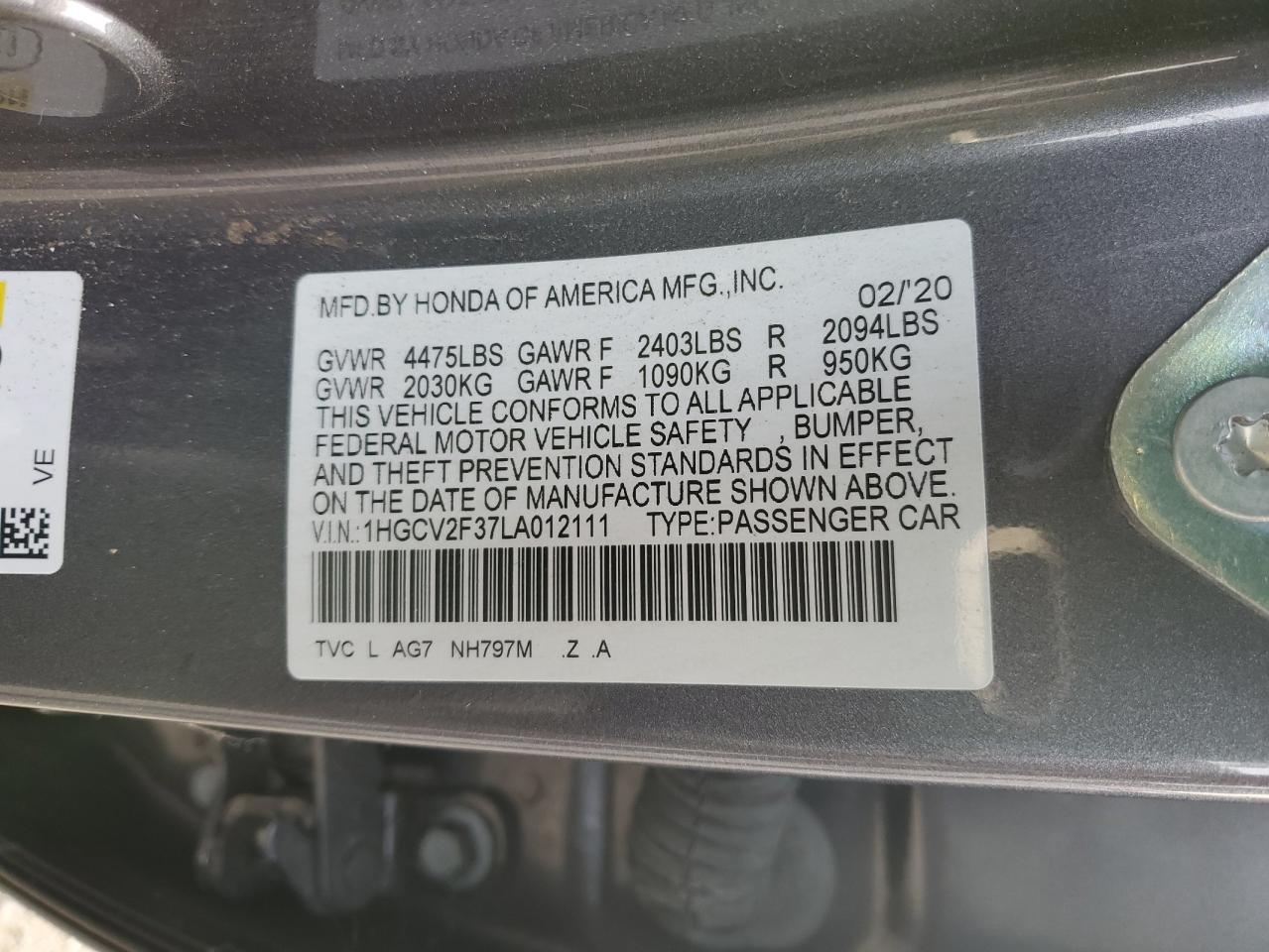 2020 Honda Accord - Image 12