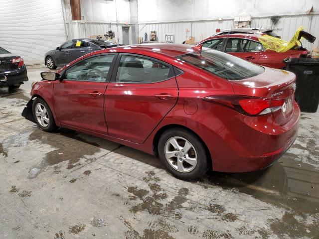  HYUNDAI ELANTRA 2014 Red