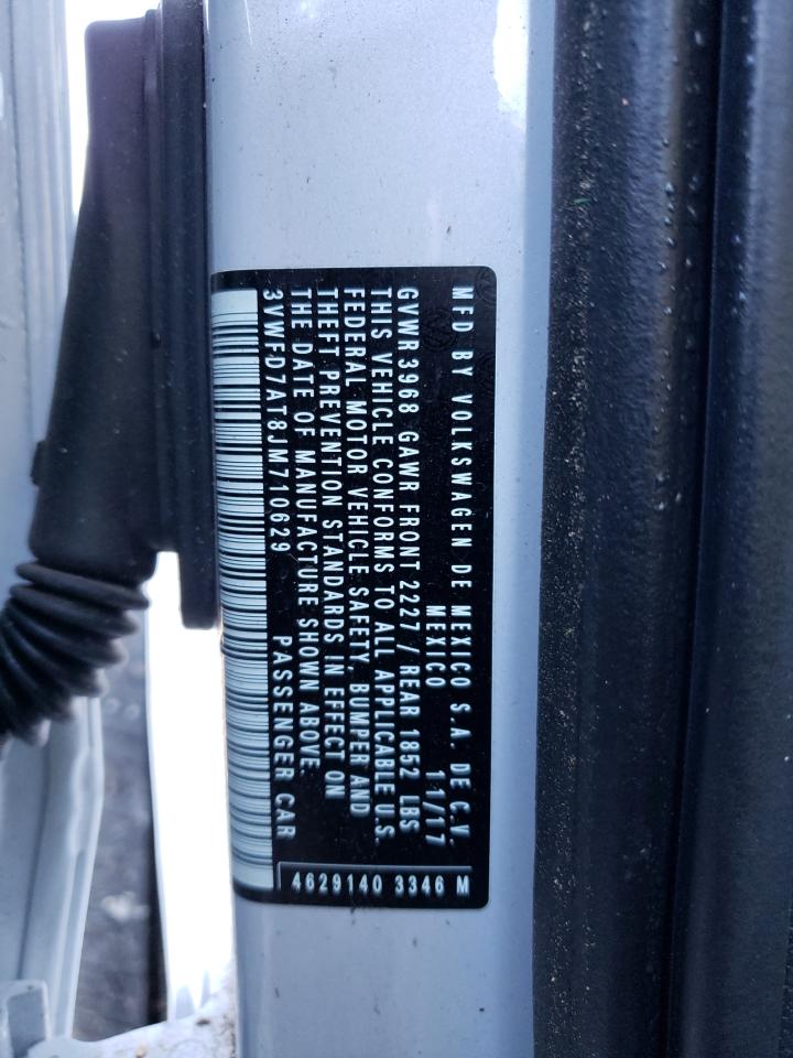 2018 Volkswagen Beetle S VIN: 3VWFD7AT8JM710629 Lot: 85874574