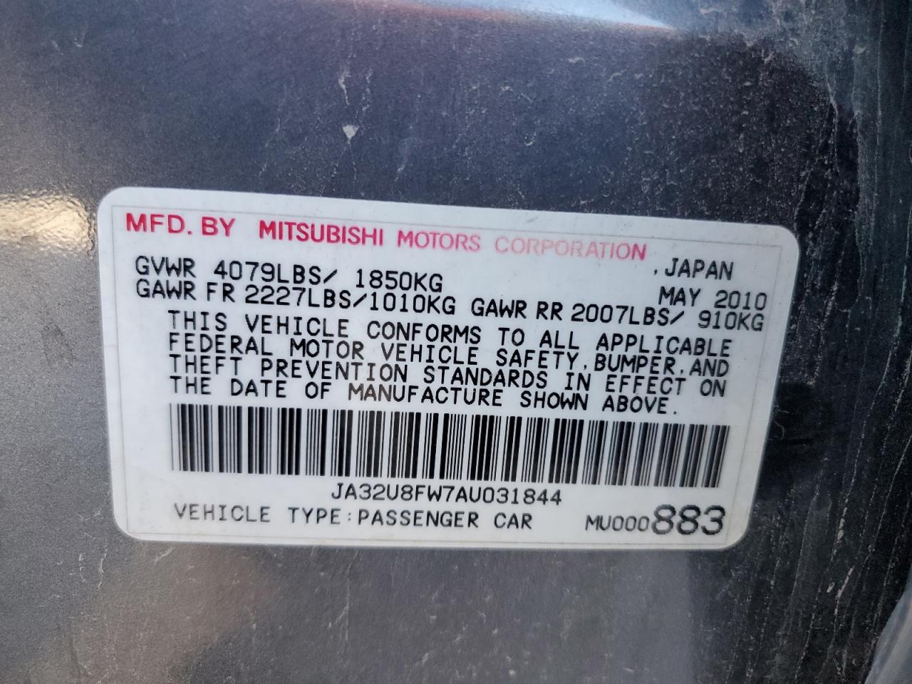 2010 Mitsubishi Lancer - Image 12