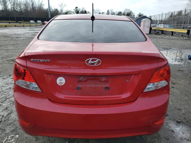  HYUNDAI ACCENT 2014 Czerwony