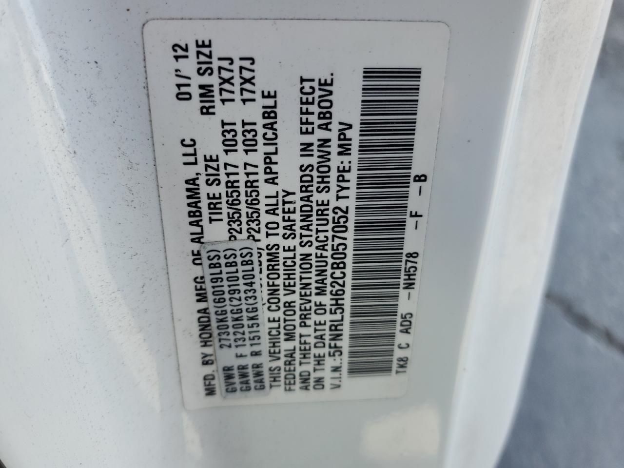 2012 Honda Odyssey - Image 13