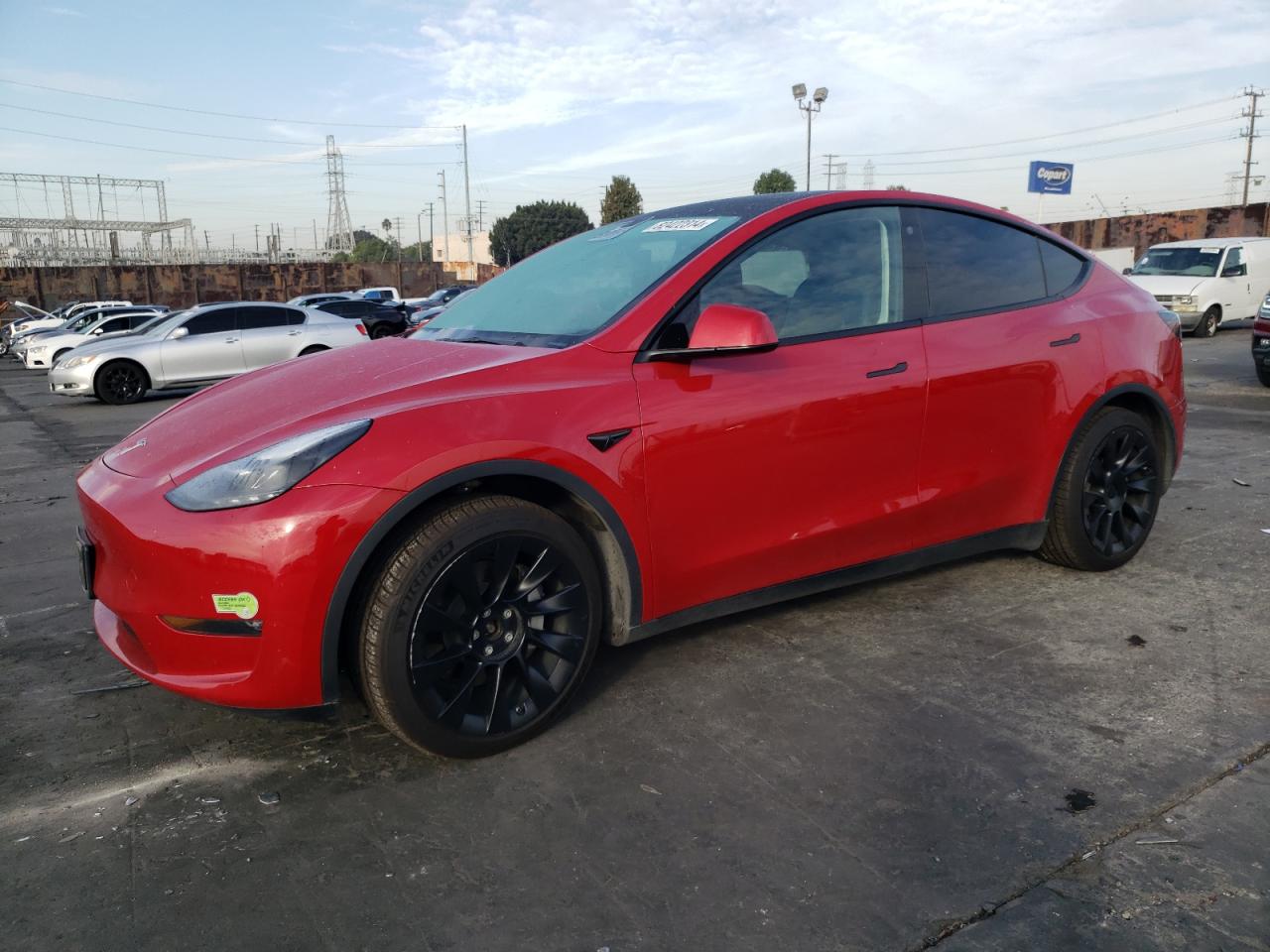 VIN 7SAYGAEE6PF593743 2023 TESLA MODEL Y no.1