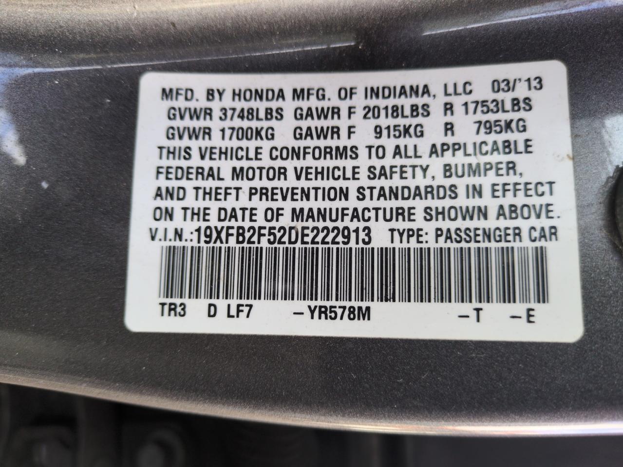 2013 Honda Civic - Image 13