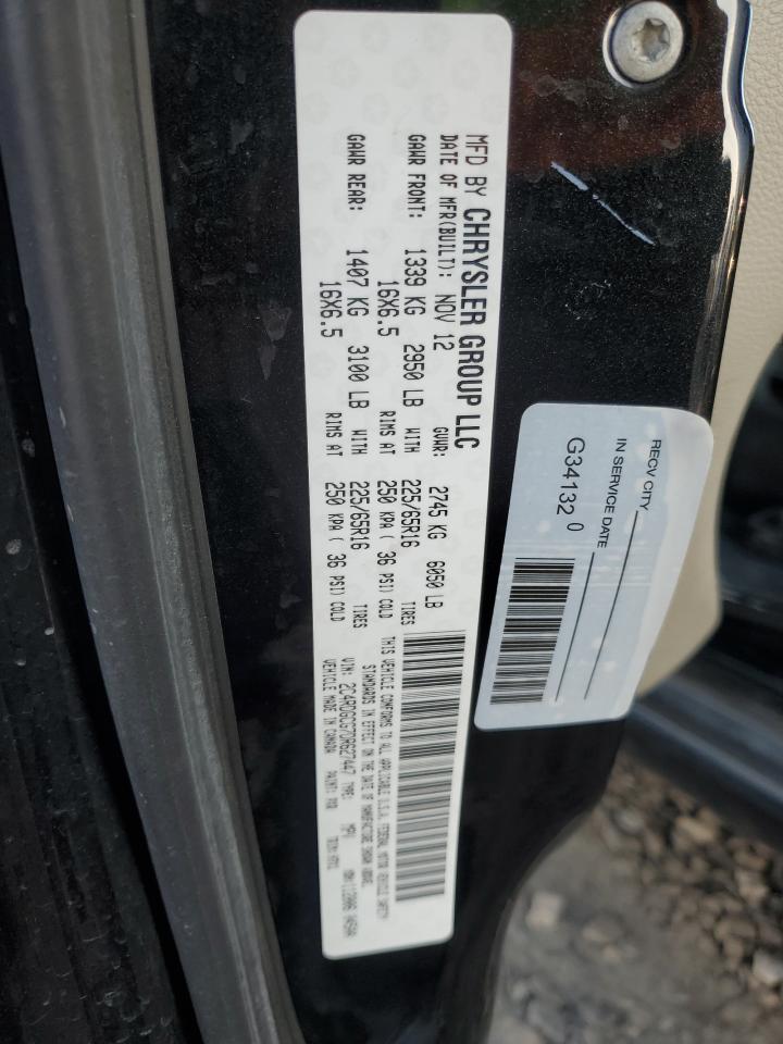 2013 Dodge Grand Caravan Sxt VIN: 2C4RDGCG7DR627447 Lot: 82827004