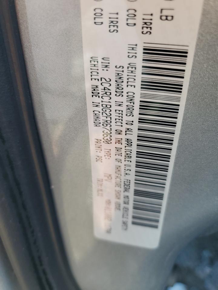 2015 Chrysler Town & Country Touring VIN: 2C4RC1BG2FR673630 Lot: 87007424