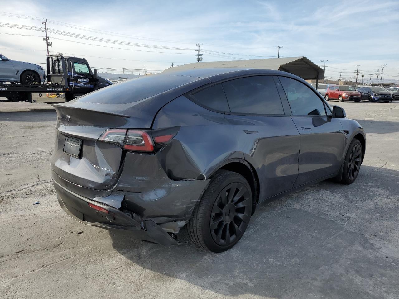 VIN 7SAYGDEE8PF639252 2023 TESLA MODEL Y no.3