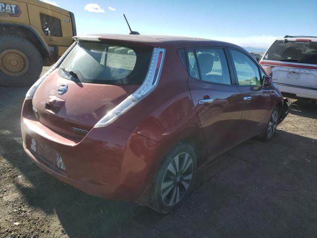  NISSAN LEAF 2015 Бордовый