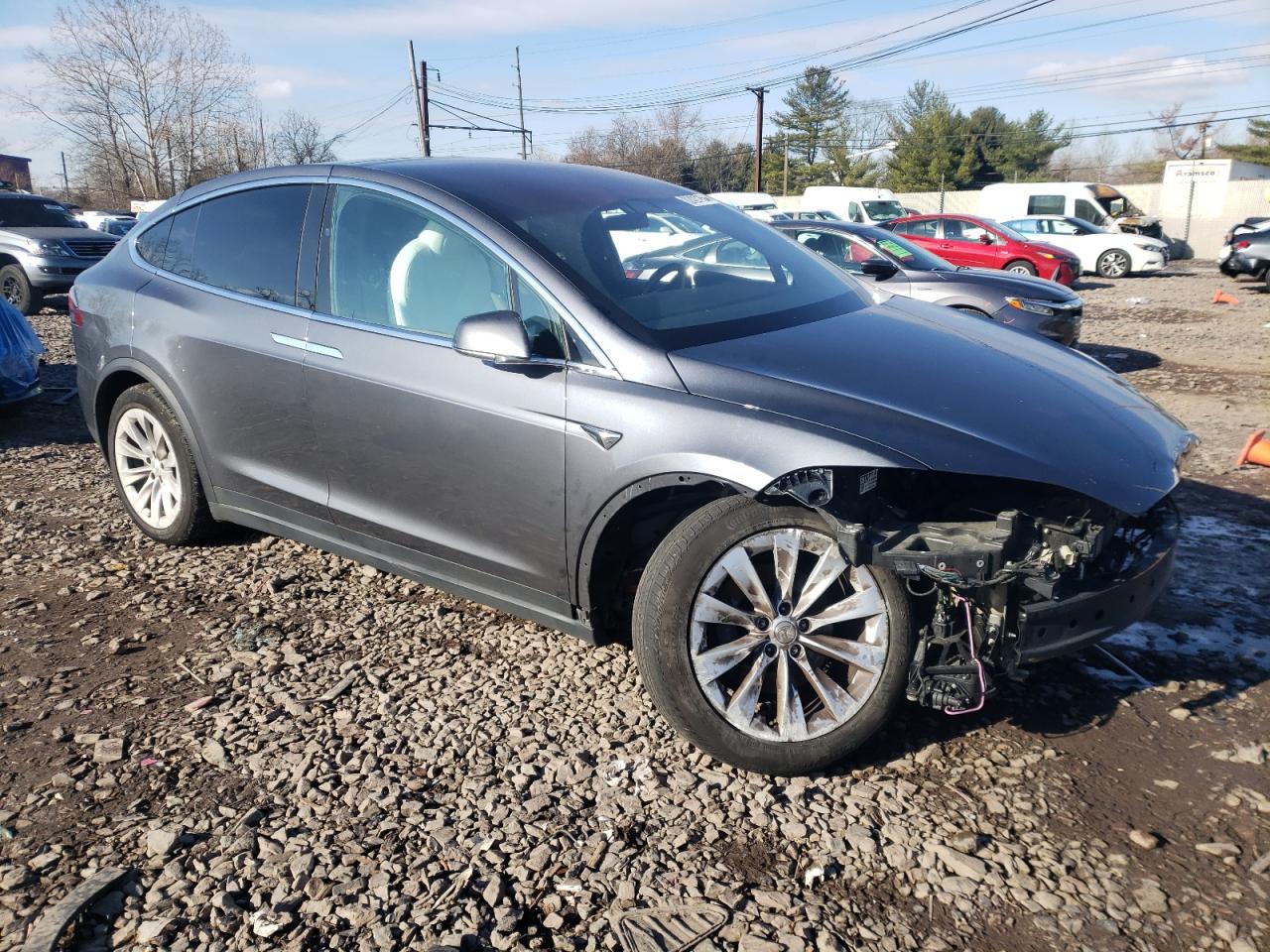 VIN 5YJXCDE29LF303436 2020 TESLA MODEL X no.4