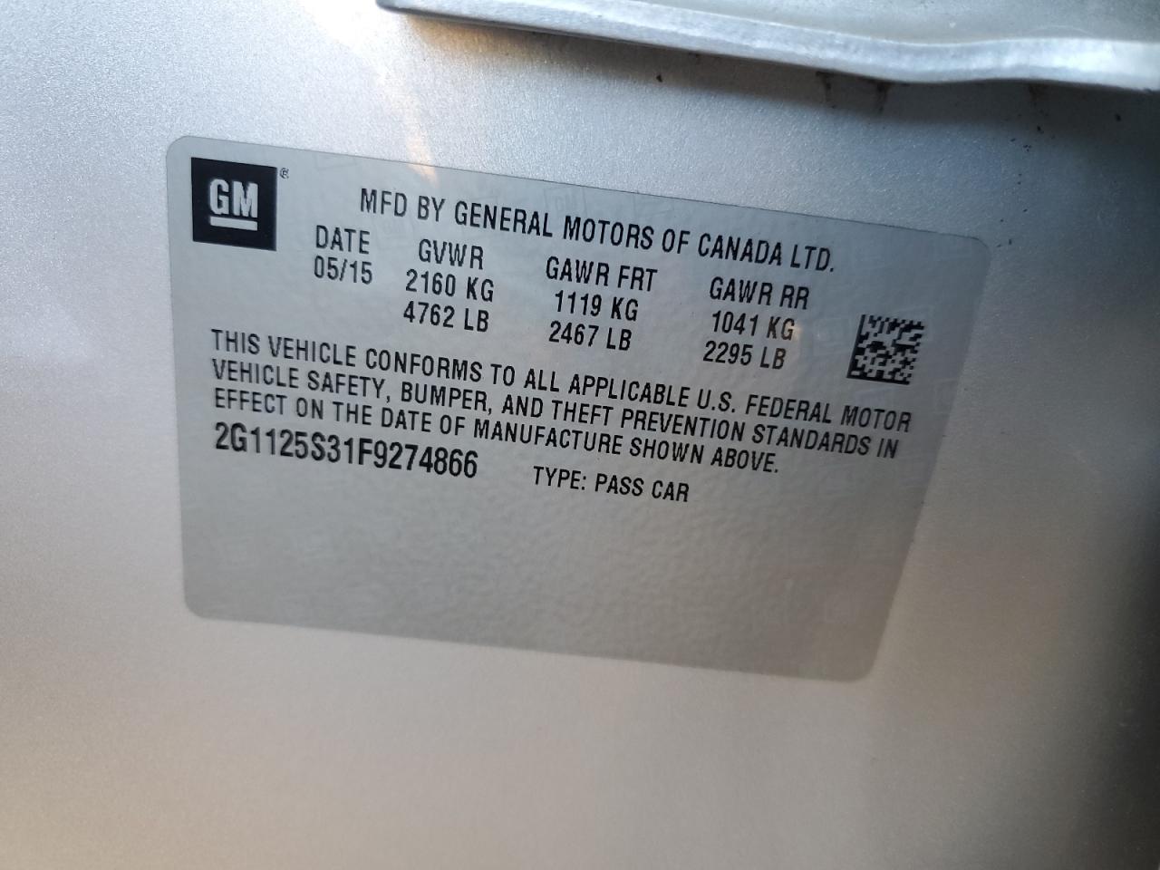 2015 Chevrolet Impala - Image 13