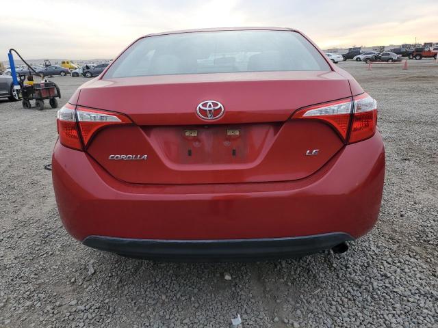  TOYOTA COROLLA 2015 Czerwony