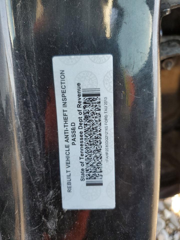 2013 Ford Taurus Sel VIN: 1FAHP2E80DG212165 Lot: 85715434