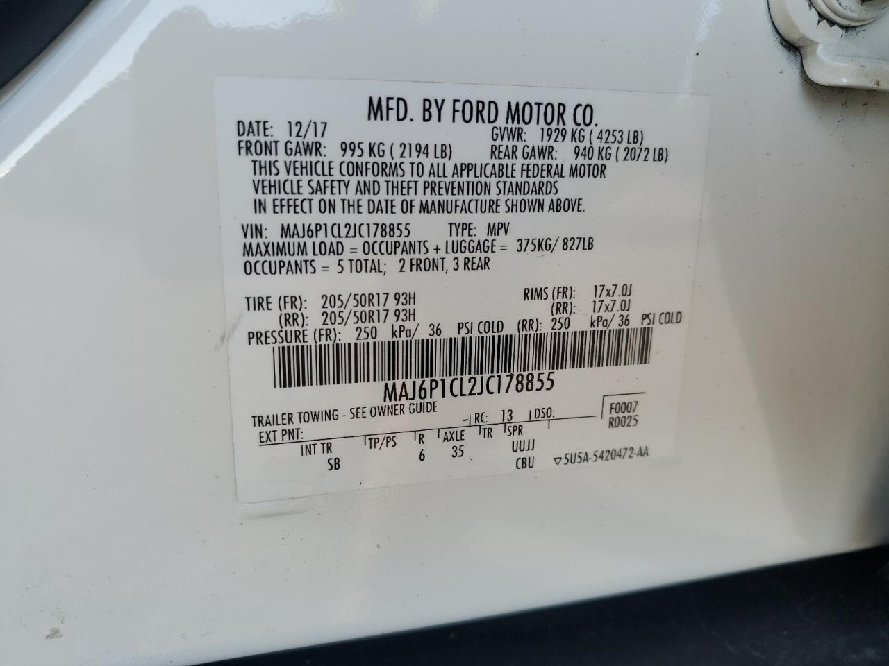 2018 Ford EcoSport - Image 13