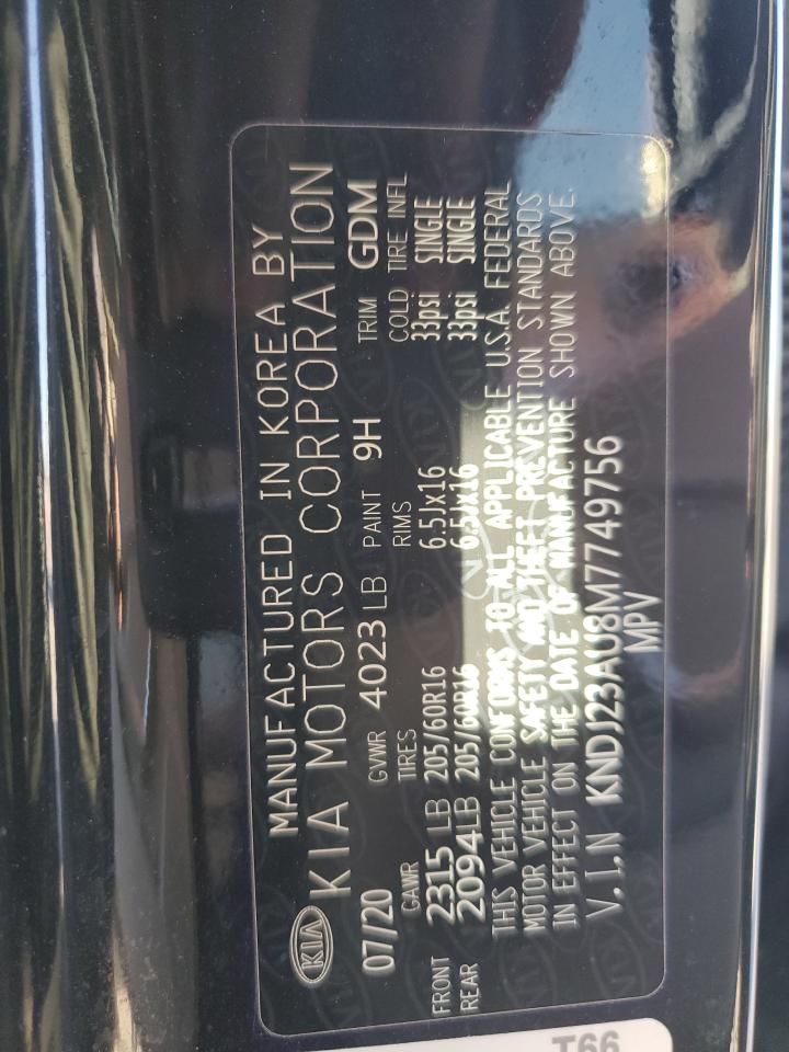 2021 Kia Soul Lx VIN: KNDJ23AU8M7749756 Lot: 85550904