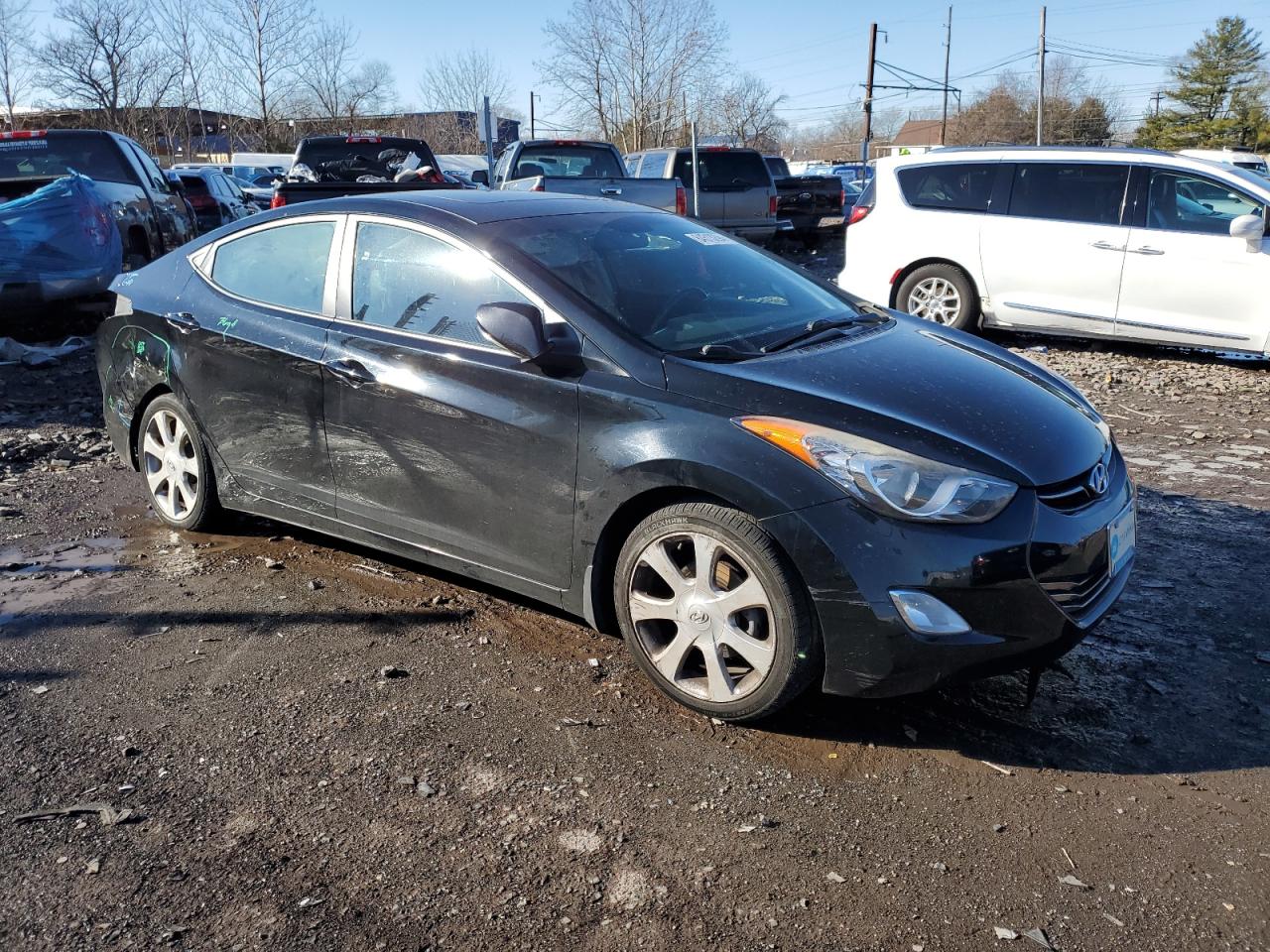 VIN KMHDH4AE9DU539027 2013 HYUNDAI ELANTRA no.4