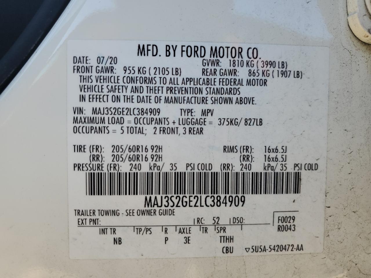 2020 Ford EcoSport - Image 14