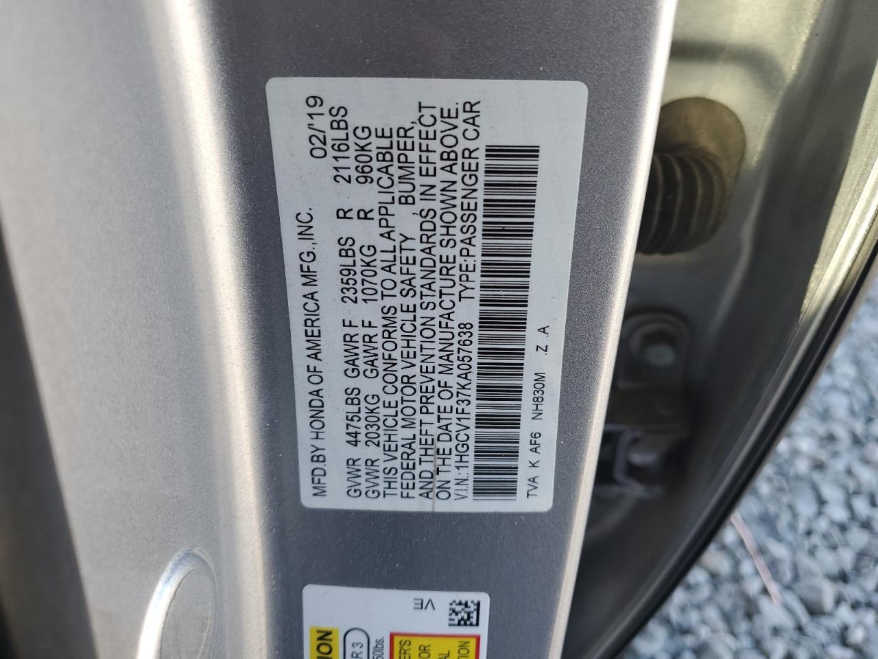 2019 Honda Accord - Image 12