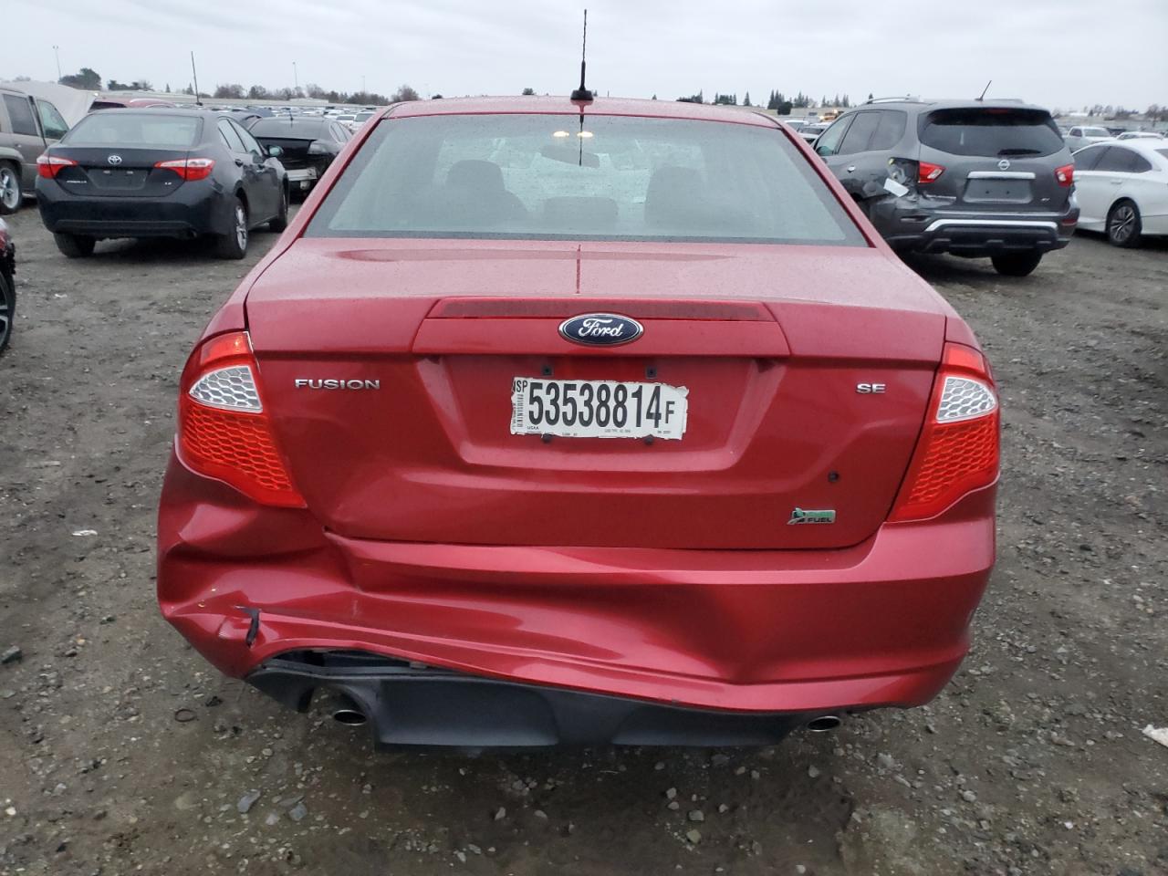 2010 Ford Fusion Se VIN: 3FAHP0HG9AR323051 Lot: 86857904