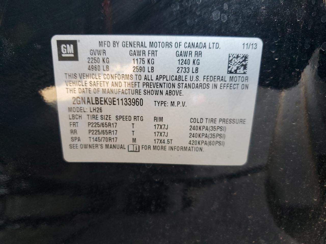 VIN 2GNALBEK9E1133960 2014 CHEVROLET EQUINOX no.13