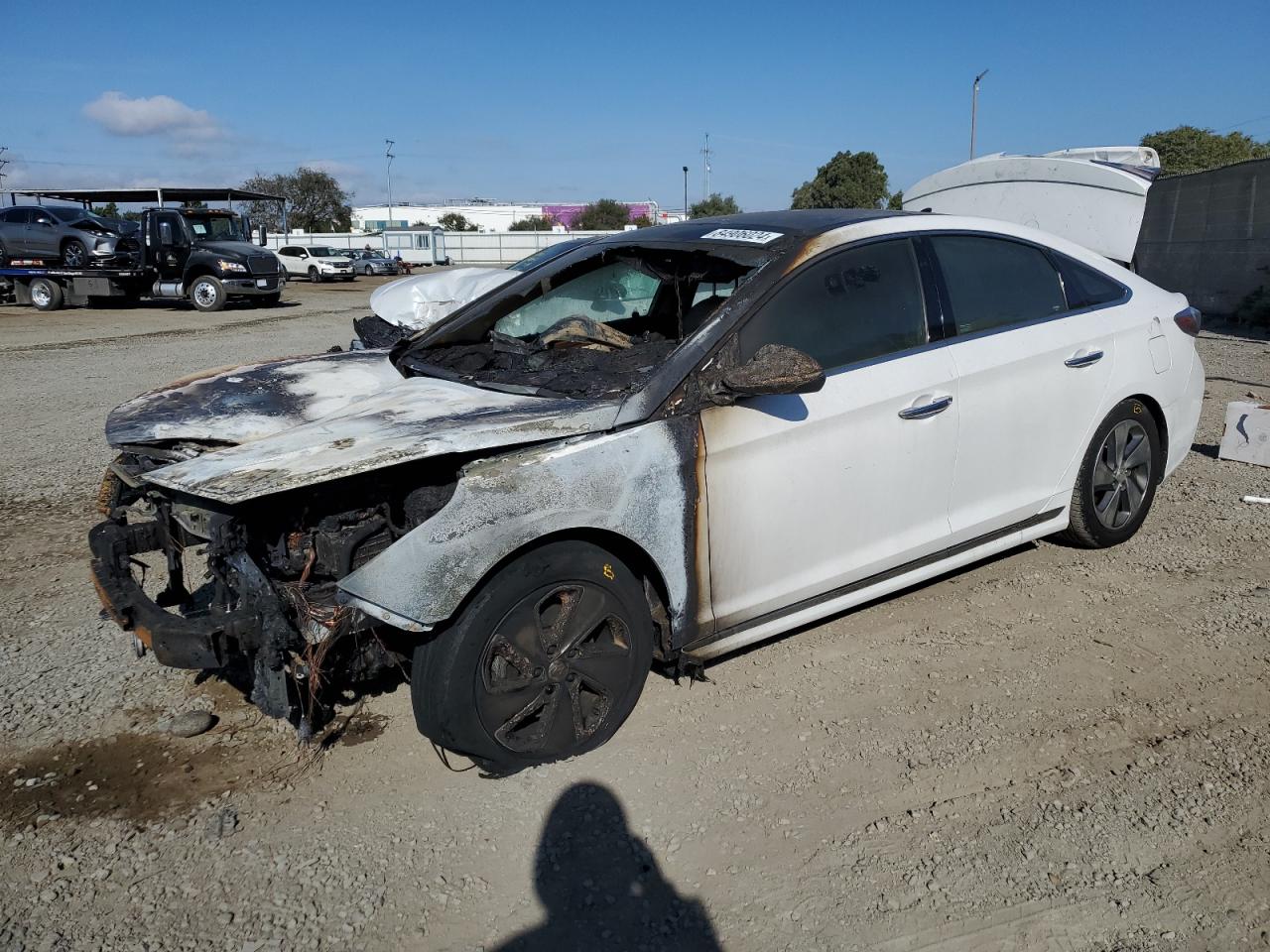 2017 Hyundai Sonata Hybrid იყიდება San Diego-ში, CA - Burn