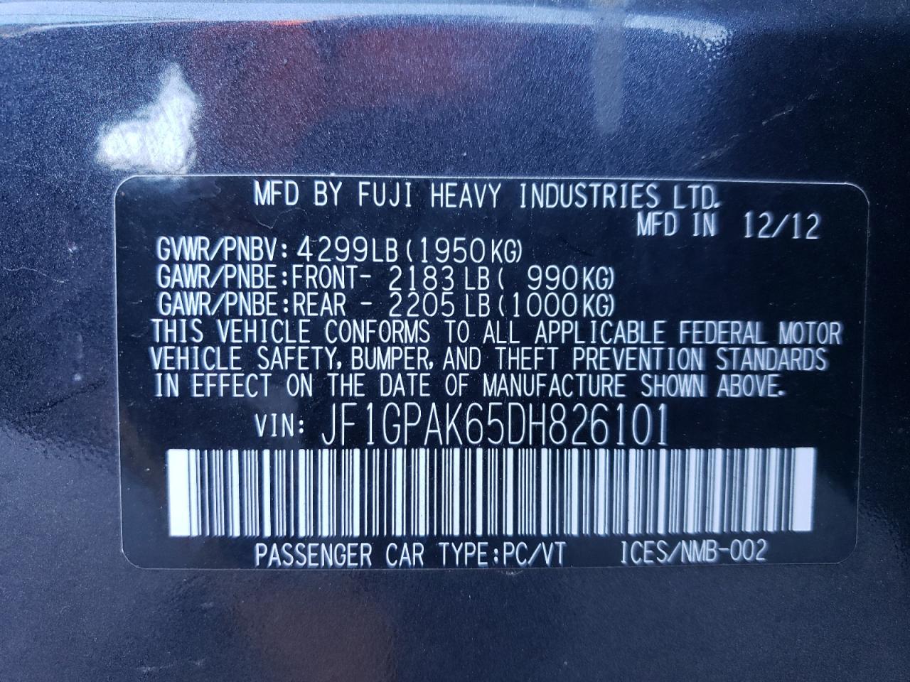 2013 Subaru Impreza - Image 12