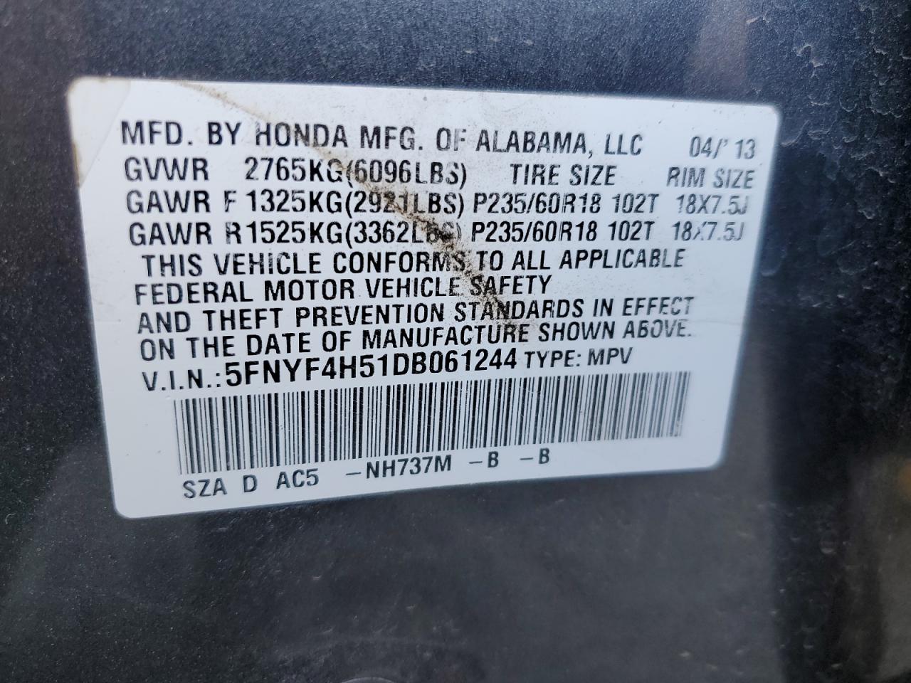 2013 Honda Pilot - Image 15