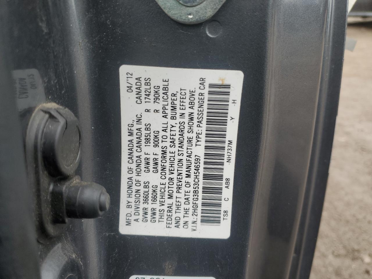 2012 Honda Civic - Image 14