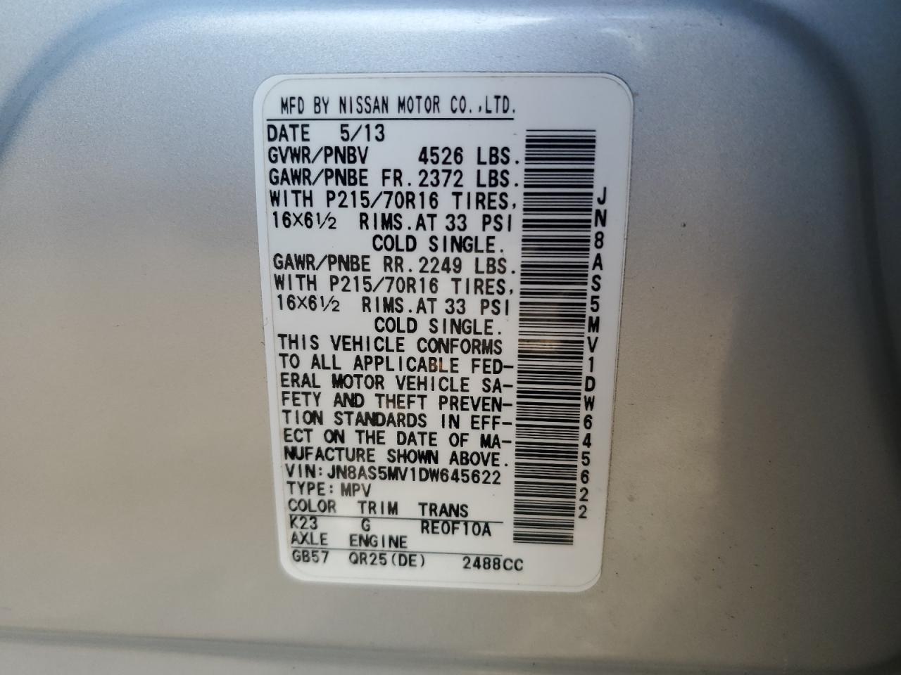 2013 Nissan Rogue - Image 15