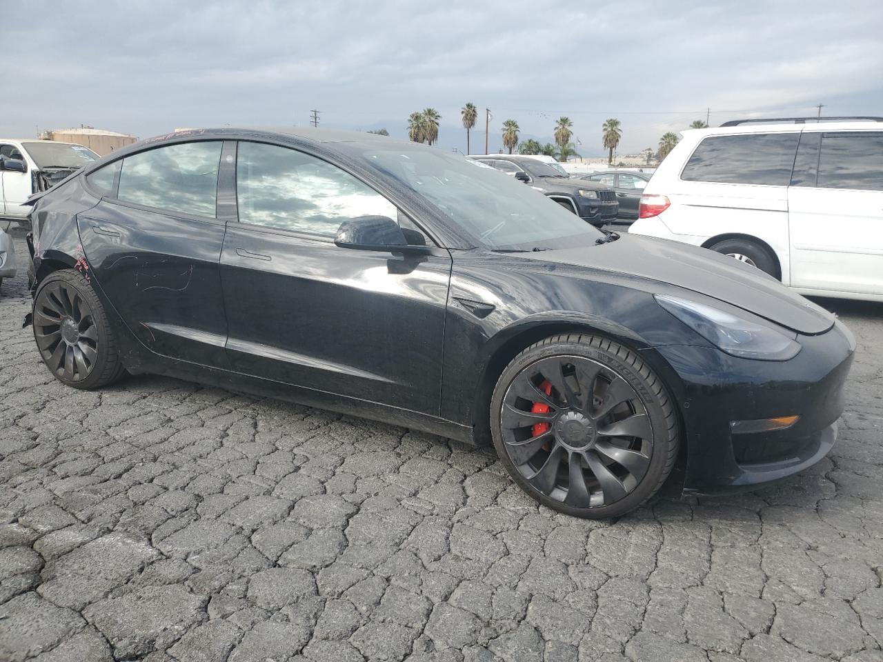 VIN 5YJ3E1EC0NF298758 2022 TESLA MODEL 3 no.4