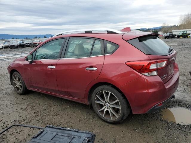  SUBARU IMPREZA 2018 Red