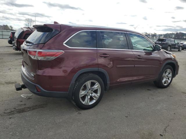  TOYOTA HIGHLANDER 2015 Бургунді