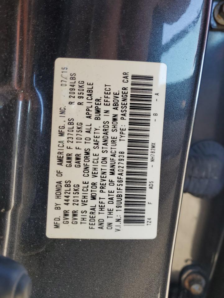 2015 Acura Tlx Tech VIN: 19UUB1F56FA027938 Lot: 85571954