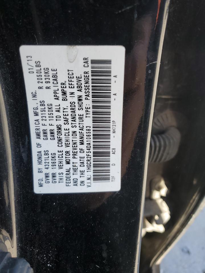 VIN 1HGCR2F54DA106583 2013 HONDA ACCORD no.12