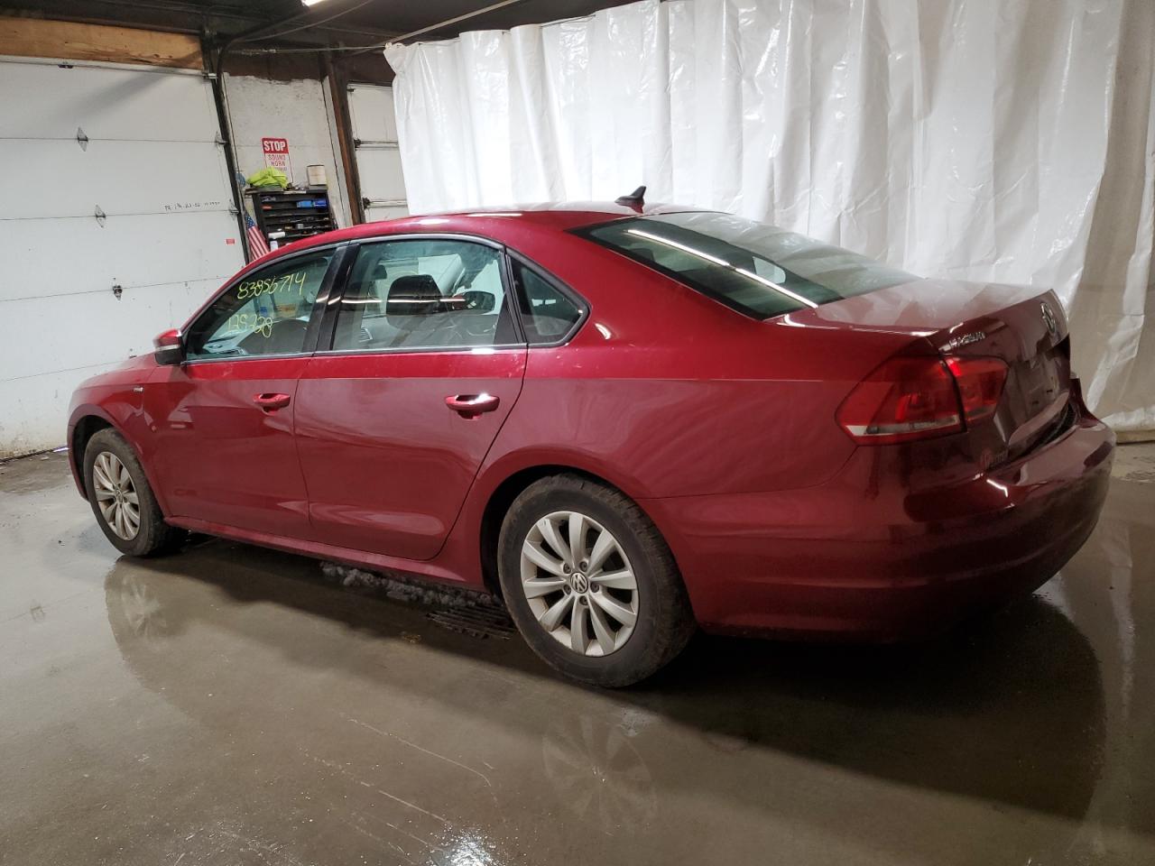 2015 Volkswagen Passat S red null gas 1VWAT7A39FC002976 photo #3
