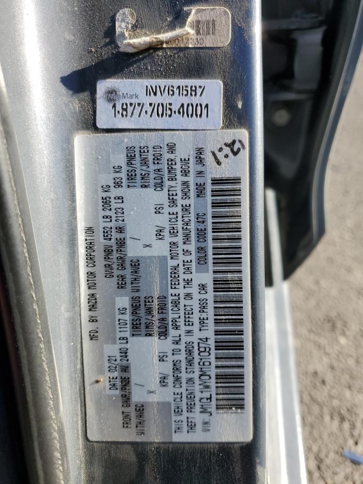 2021 Mazda 6 Grand Touring Reserve VIN: JM1GL1WY0M1610974 Lot: 84961604