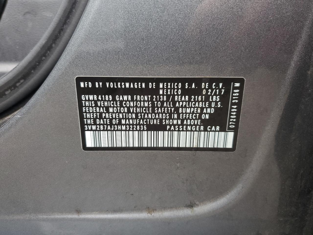 2017 Volkswagen Jetta - Image 12