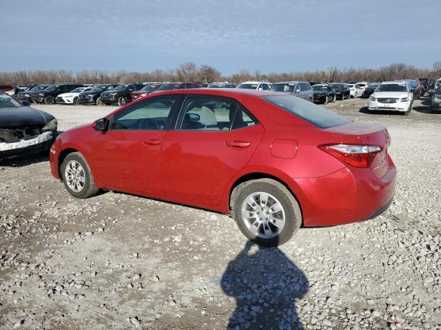  TOYOTA COROLLA 2016 Red