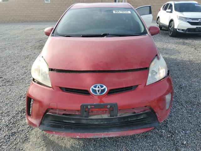  TOYOTA PRIUS 2013 Red