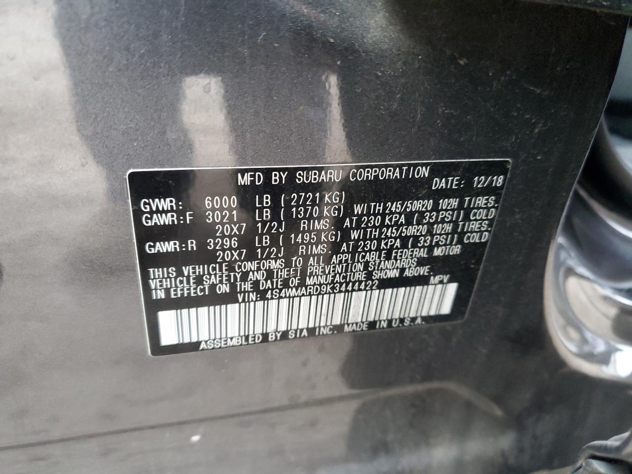 2019 Subaru Ascent - Image 13