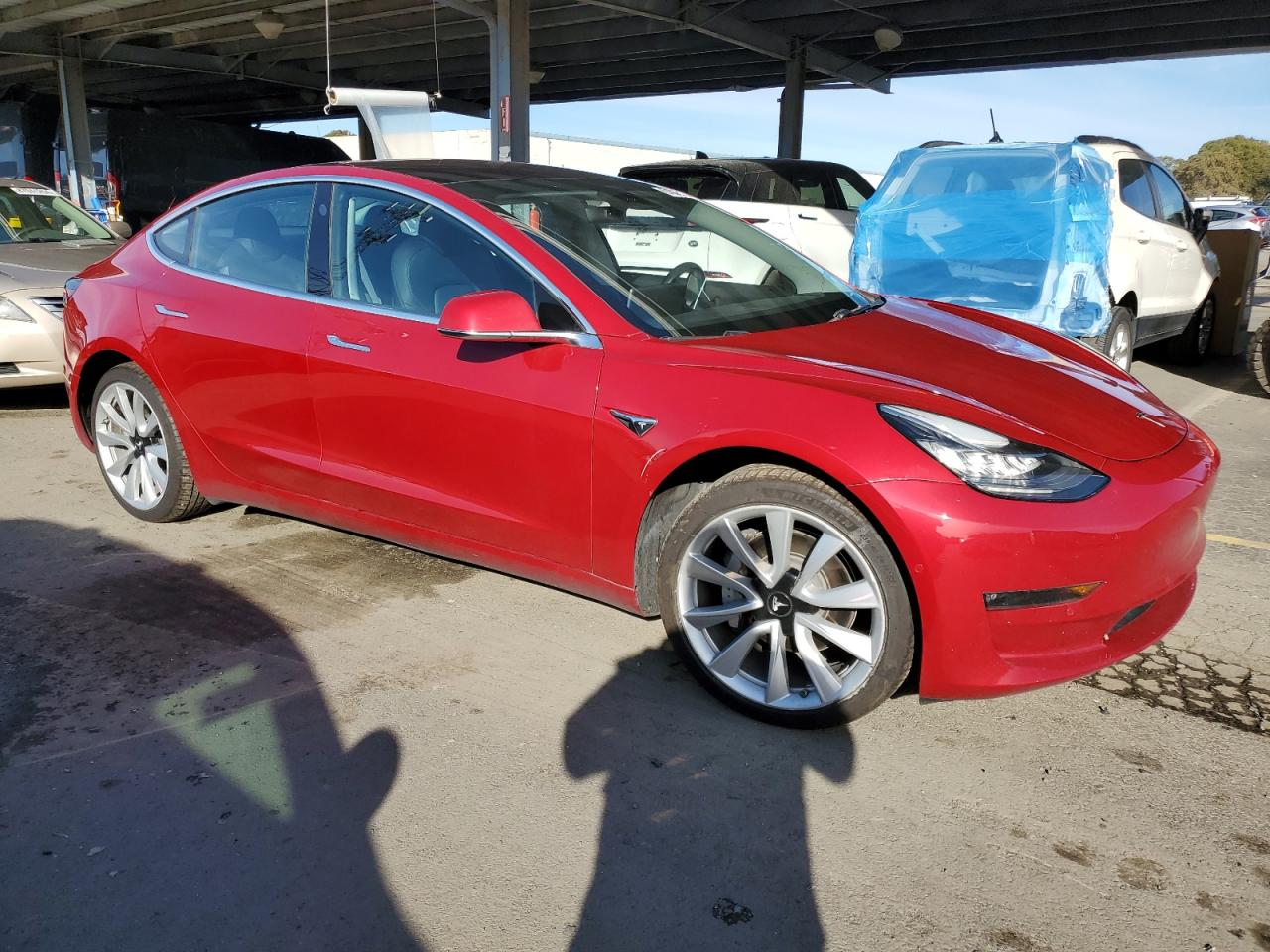 VIN 5YJ3E1EA3JF031168 2018 TESLA MODEL 3 no.4