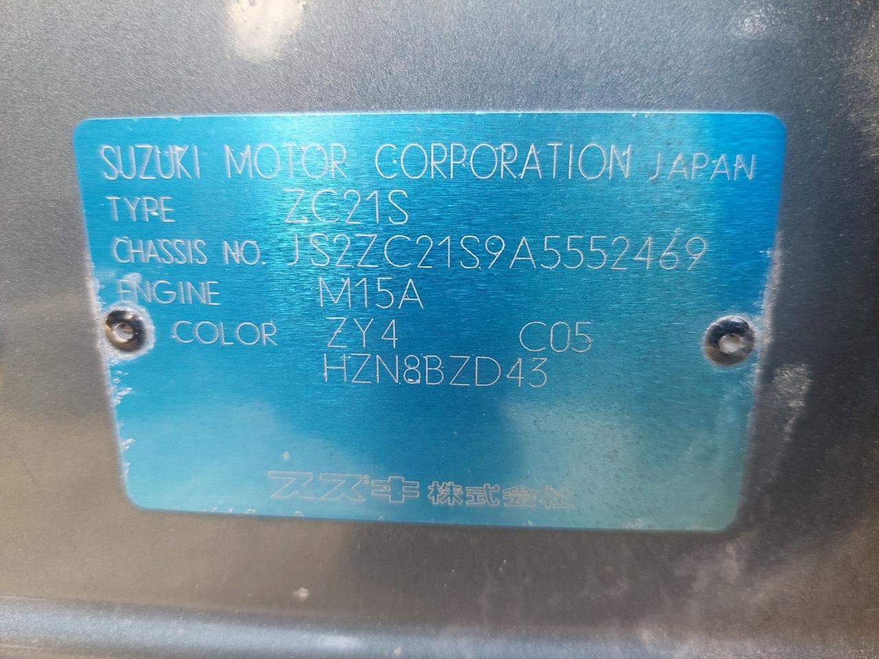 JS2ZC21S9A5552469 - 2010 SUZUKI SWIFT - #86676944