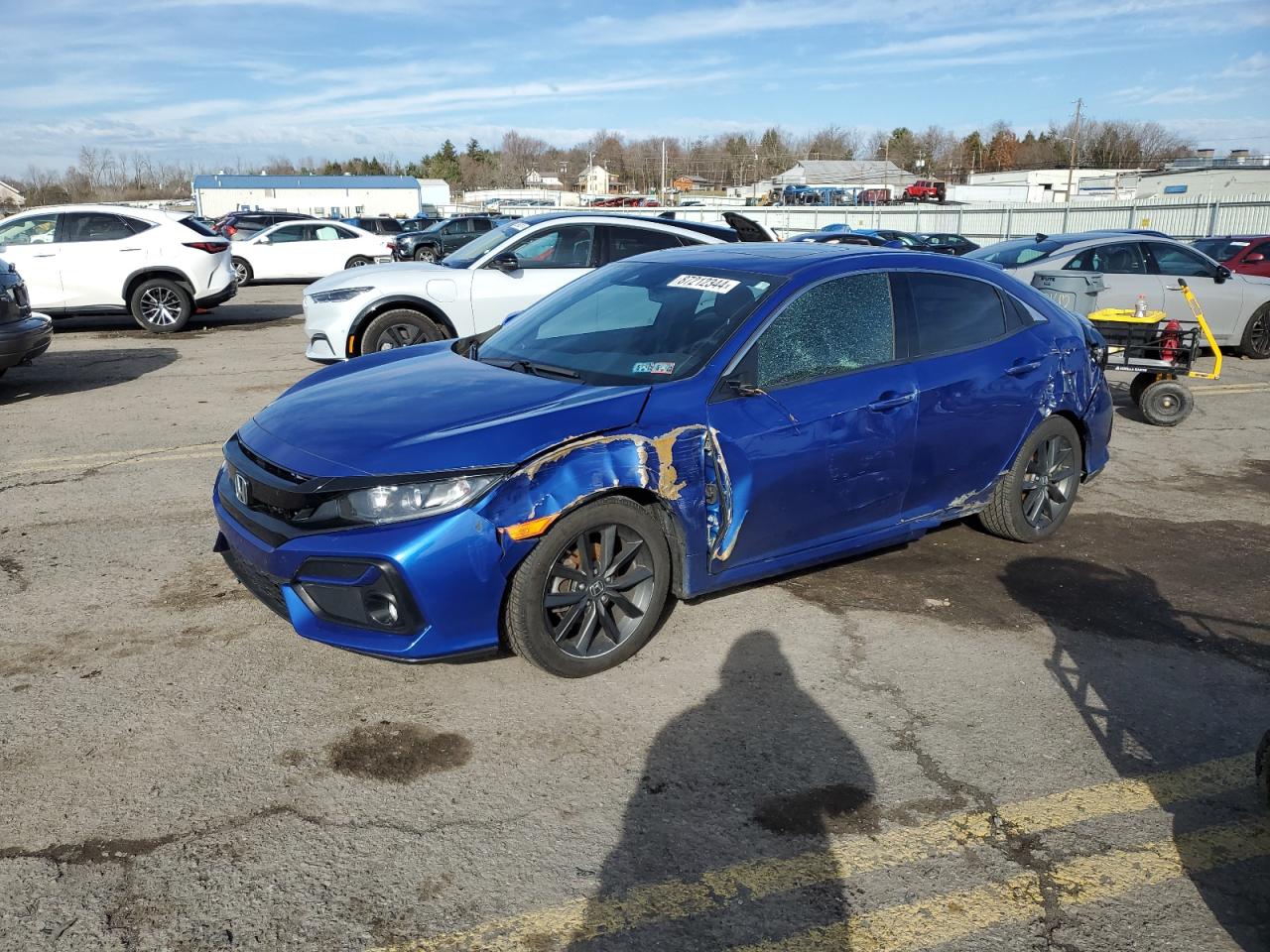 2020 Honda Civic Exl for Sale in Pennsburg, PA - Side